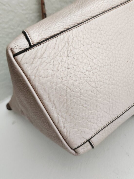 Coach Brown/Beige Signature Coated Canvas and Leather Ava  New Coach Ava Beige Leather Shoulder Bag Purse Tote
